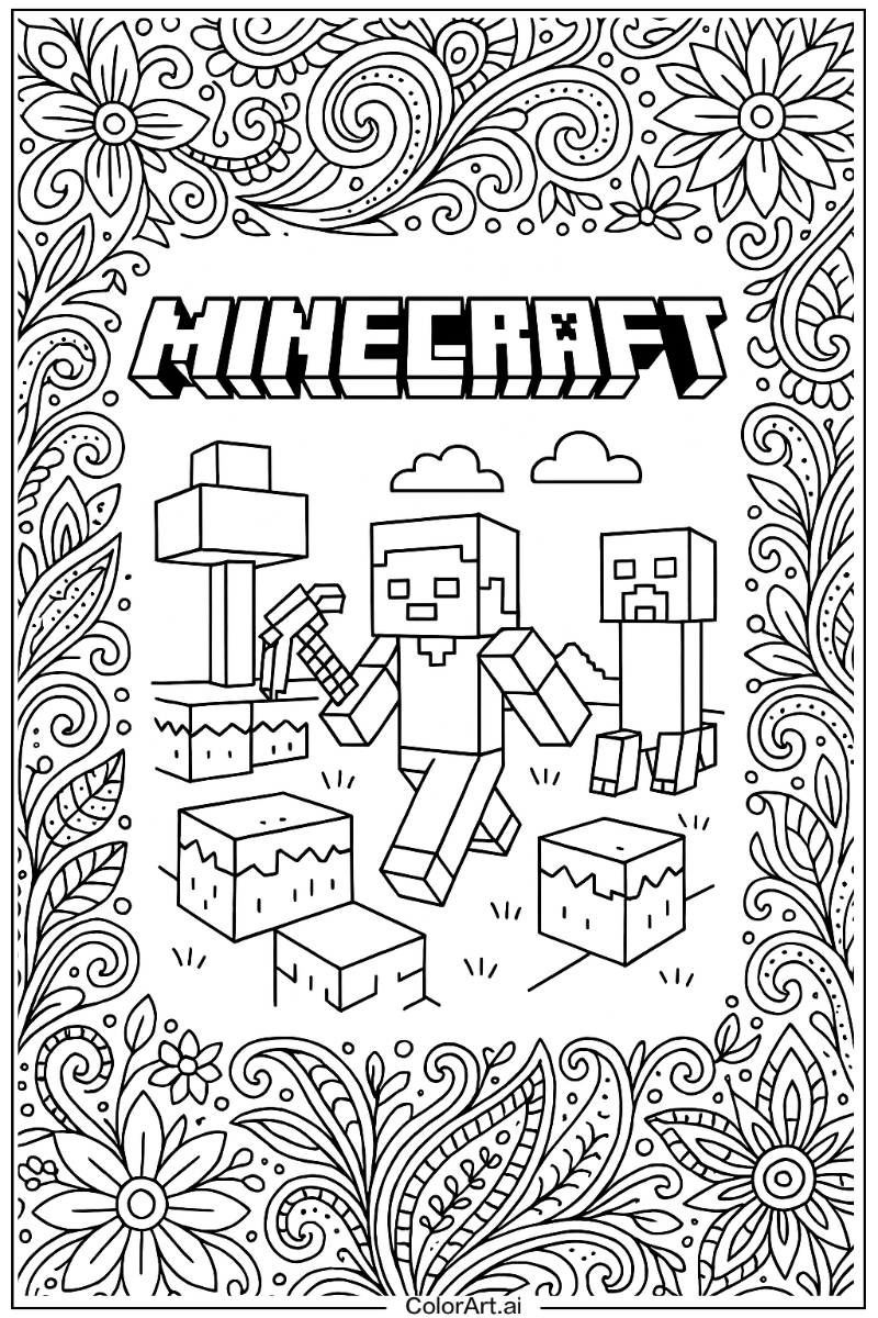 Minecraft Pattern Art 3
