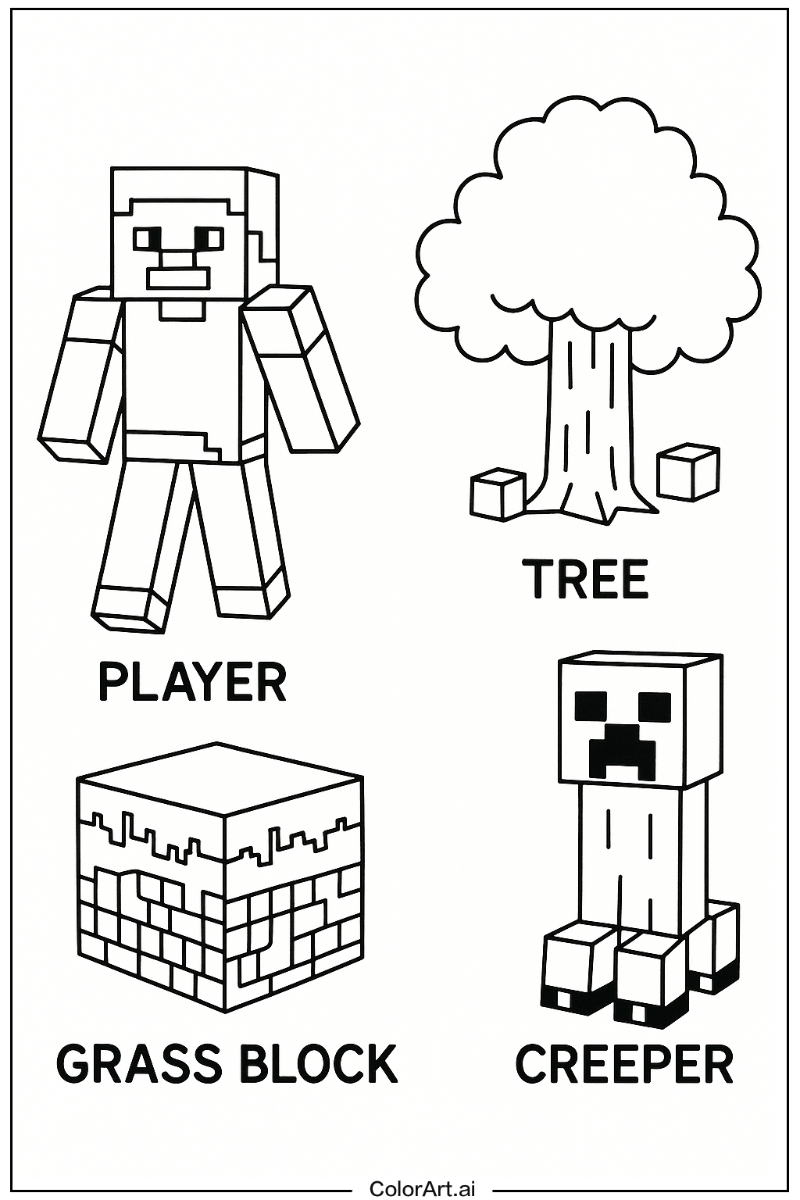 Minecraft Educational Art 3