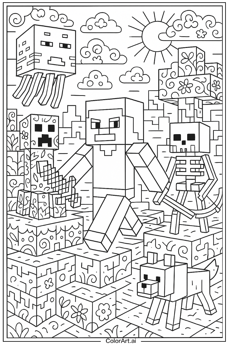 Minecraft Detailed Art
