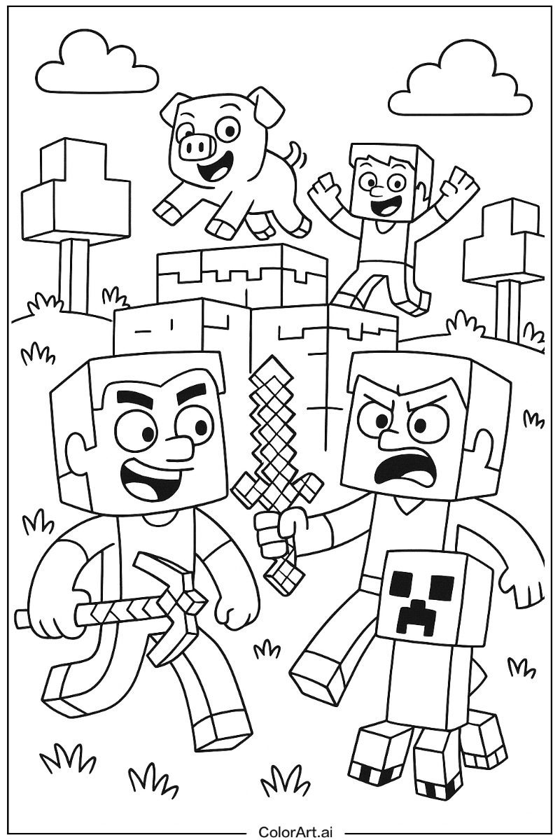 Minecraft Cartoon Fun 4