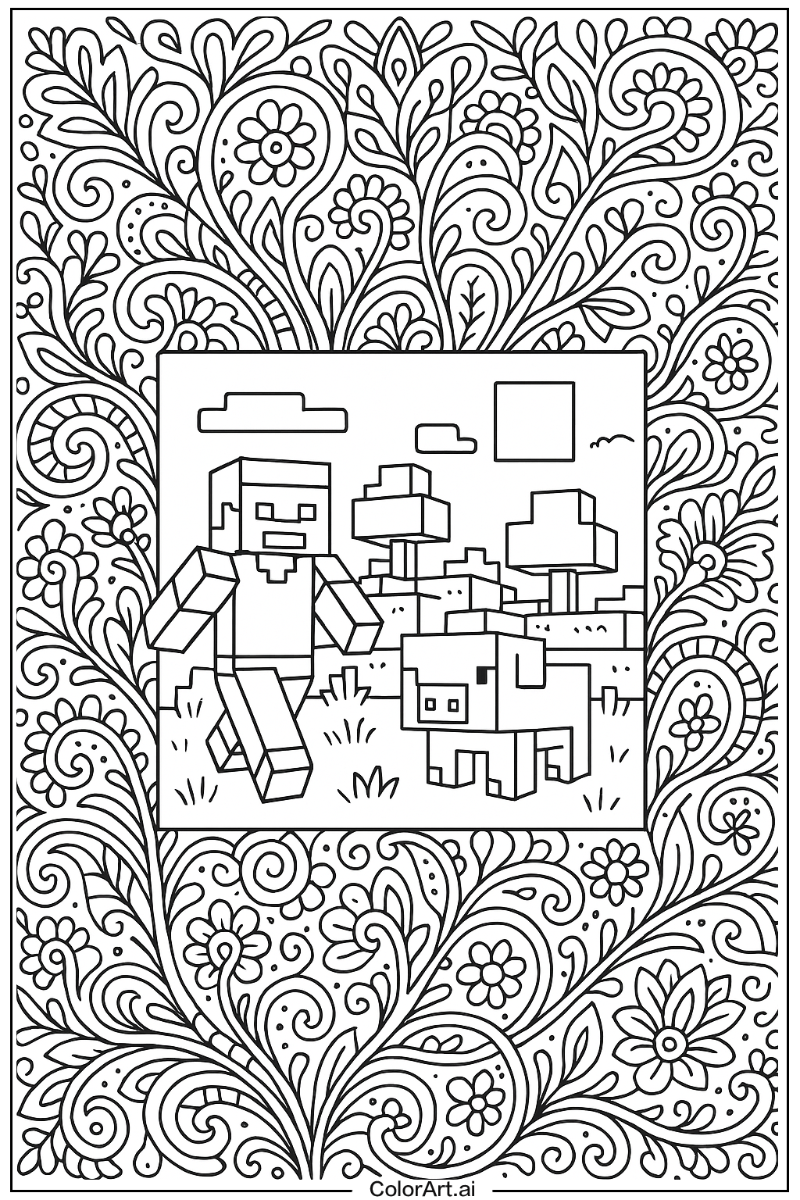 Minecraft Pattern Art 4