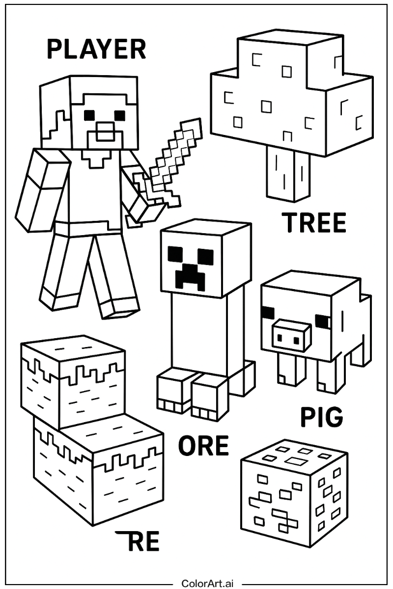 Minecraft Educational Art