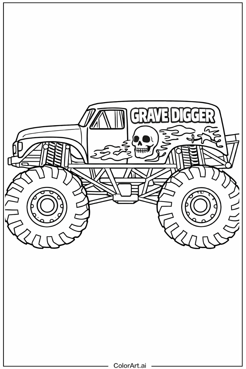 Monster truck grave digger Monster Truck 2