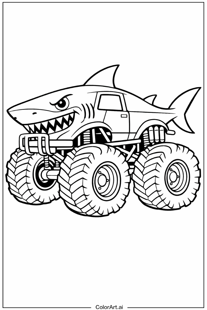 Shark monster truck Monster Truck 2