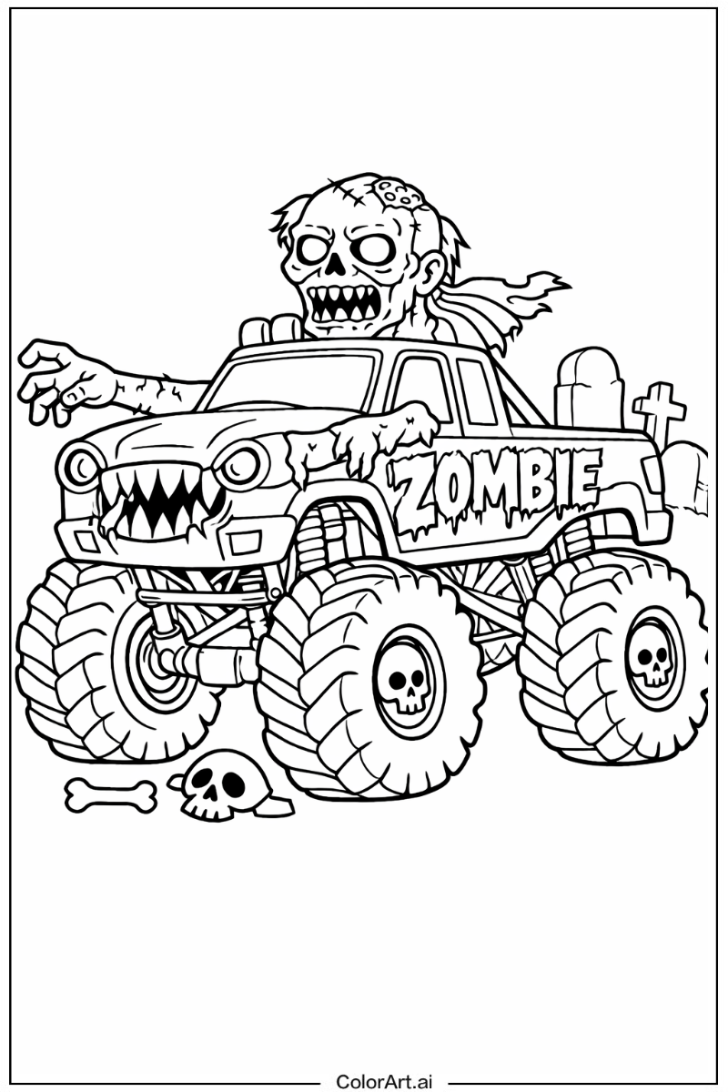 Zombie monster truck Monster Truck 2