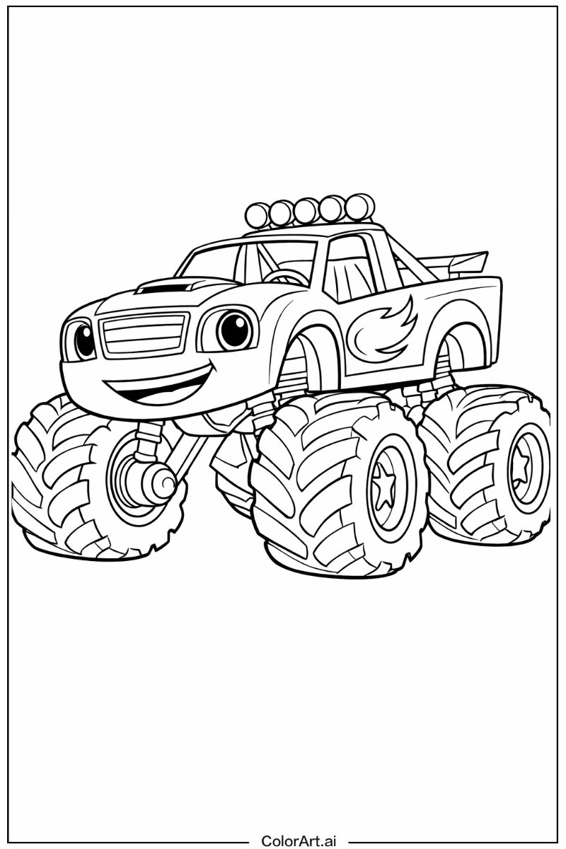Blaze monster truck Monster Truck 2