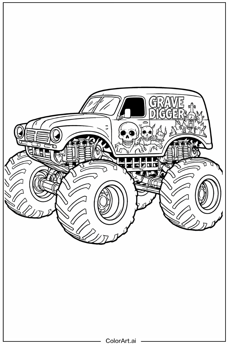 Monster truck grave digger Monster Truck 3