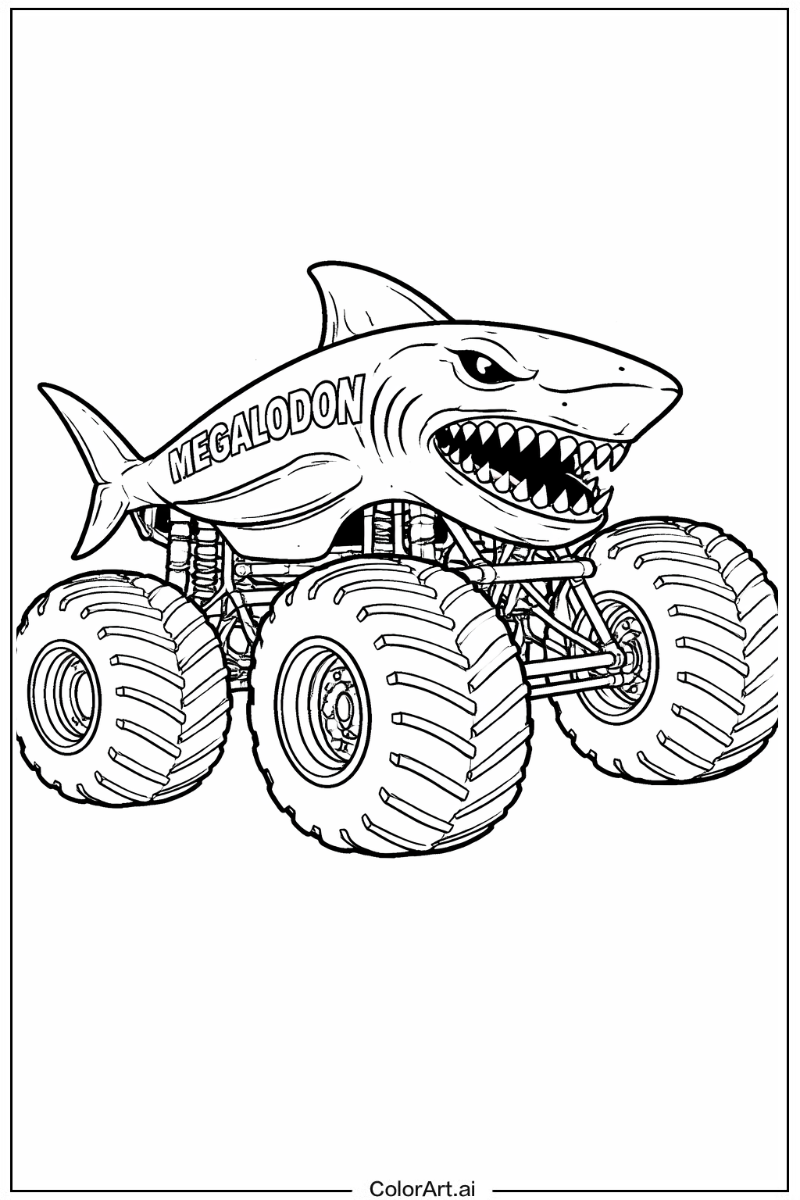 Megalodon monster truck Monster Truck 3