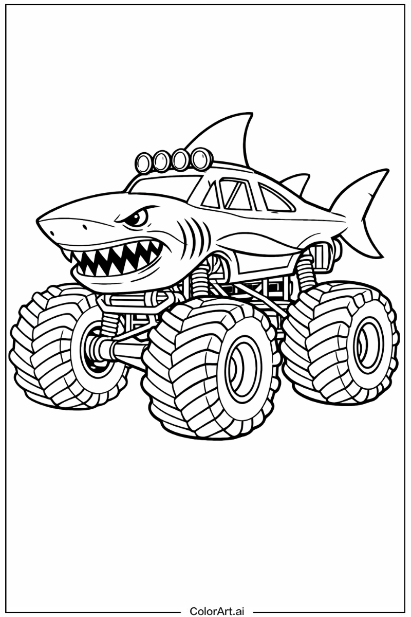 Shark monster truck Monster Truck 3
