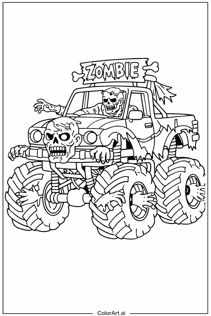 Zombie monster truck Monster Truck 3