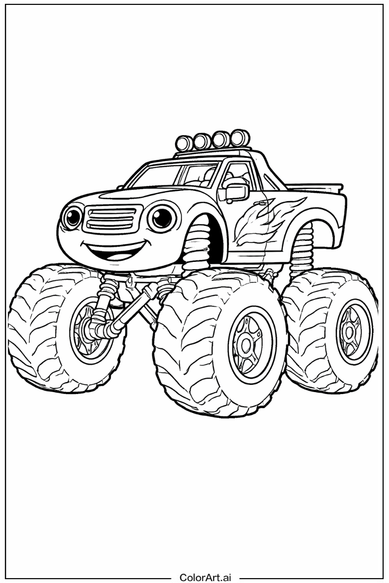Blaze monster truck Monster Truck 3