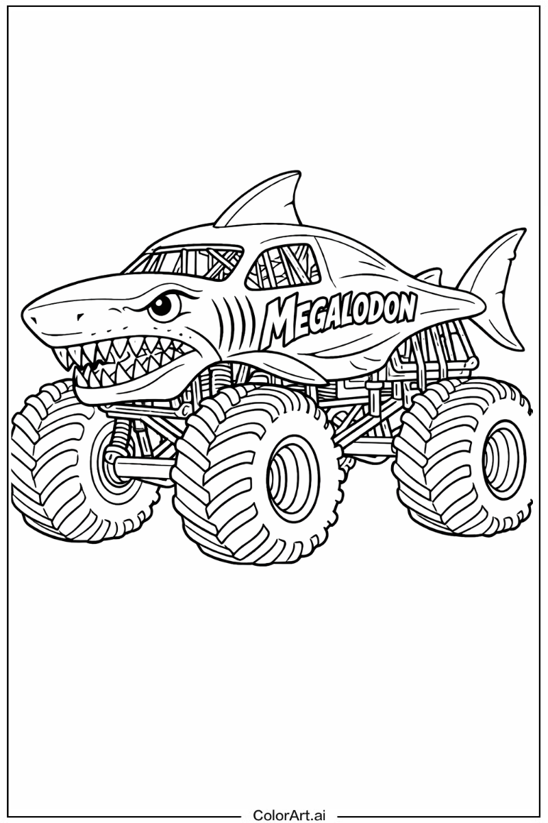 Megalodon monster truck Monster Truck 3