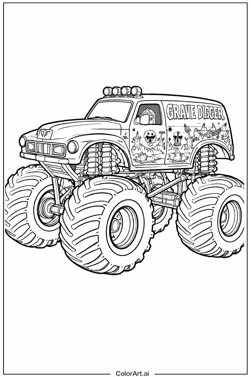 Grave digger Monster Truck 4