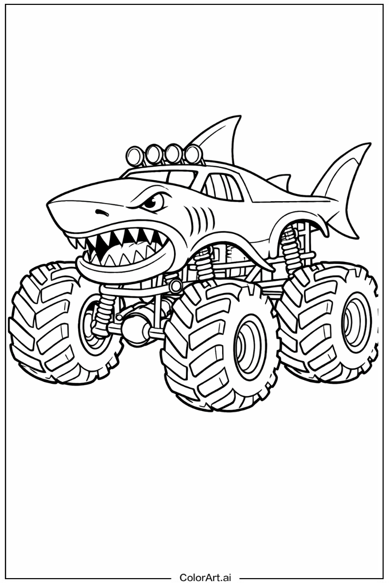 Shark monster truck Monster Truck 4