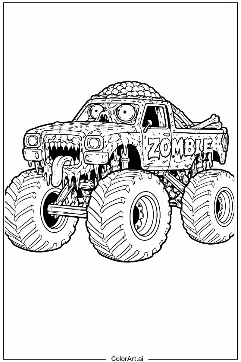 Zombie monster truck Monster Truck 4