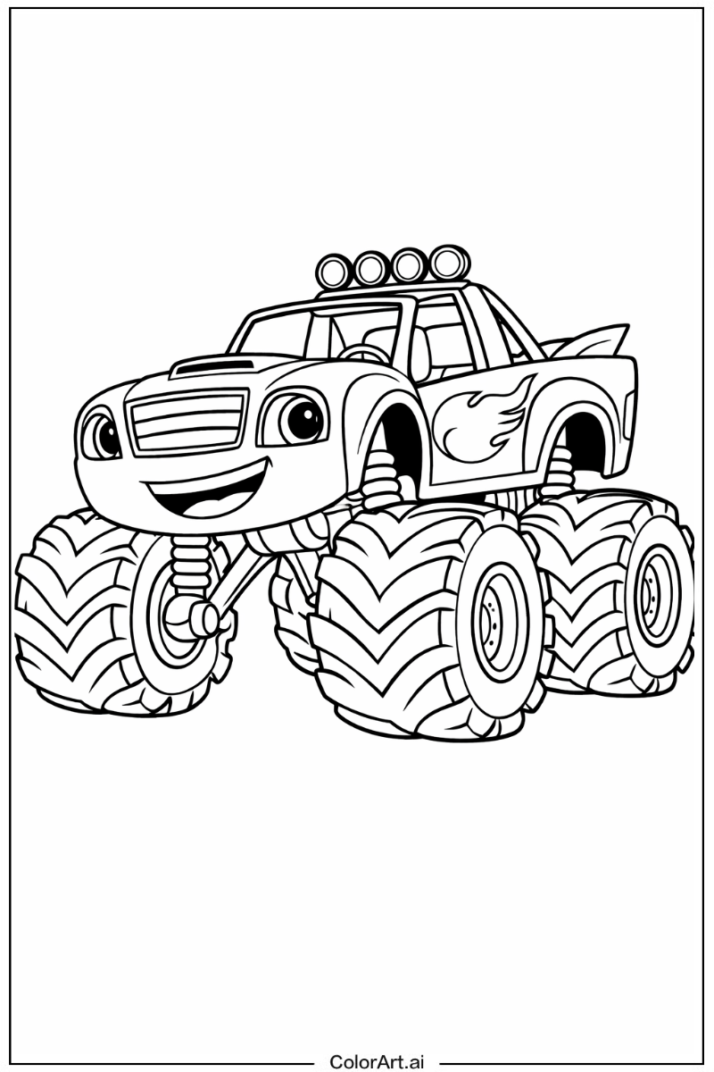 Blaze monster truck Monster Truck 4