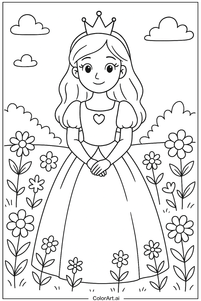 46 Free Princess Coloring Pages