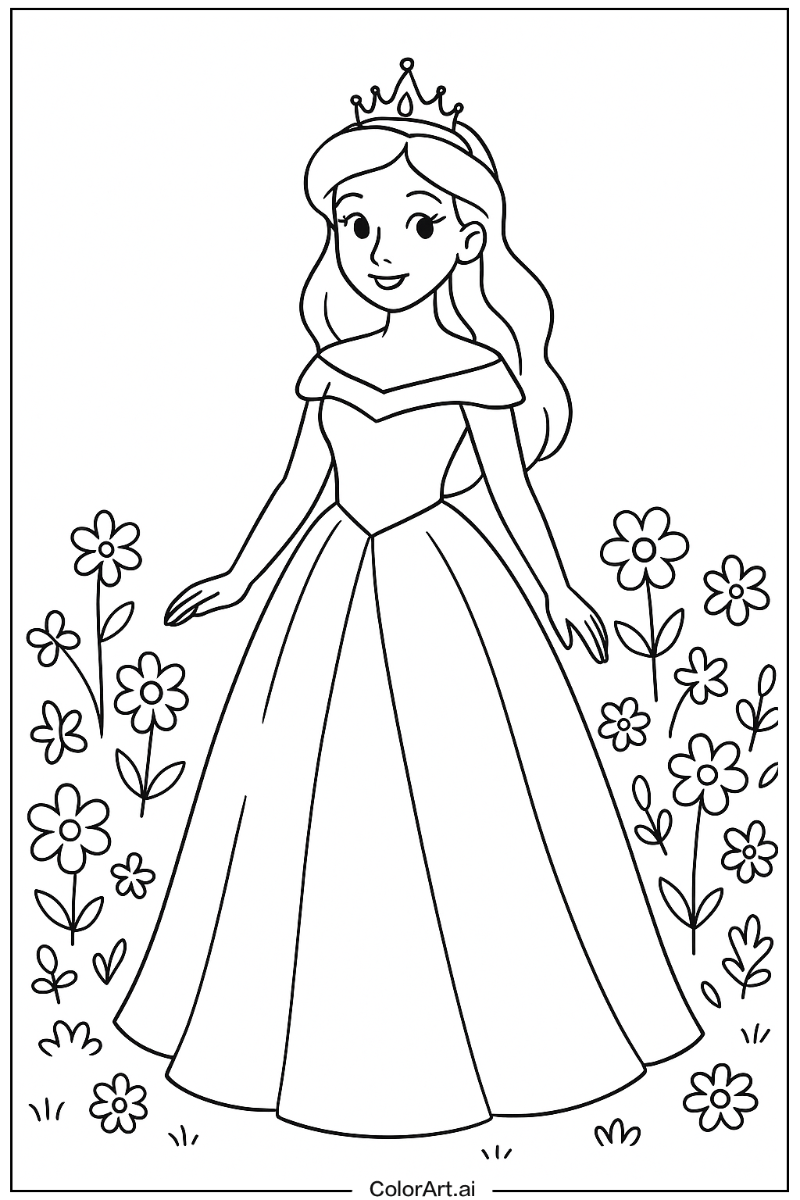 Princess in a Garden 3