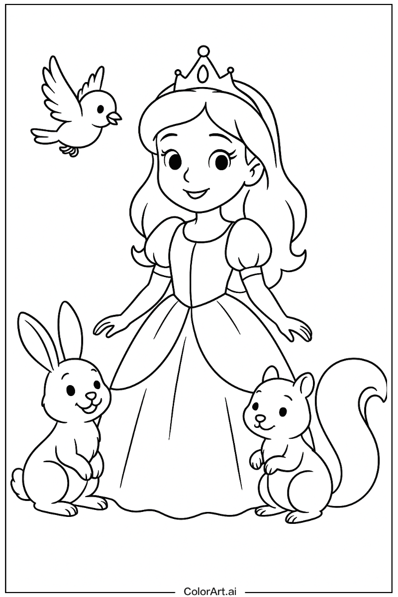 Princess with Friends