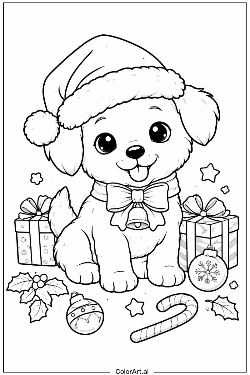 Christmas puppy Puppy