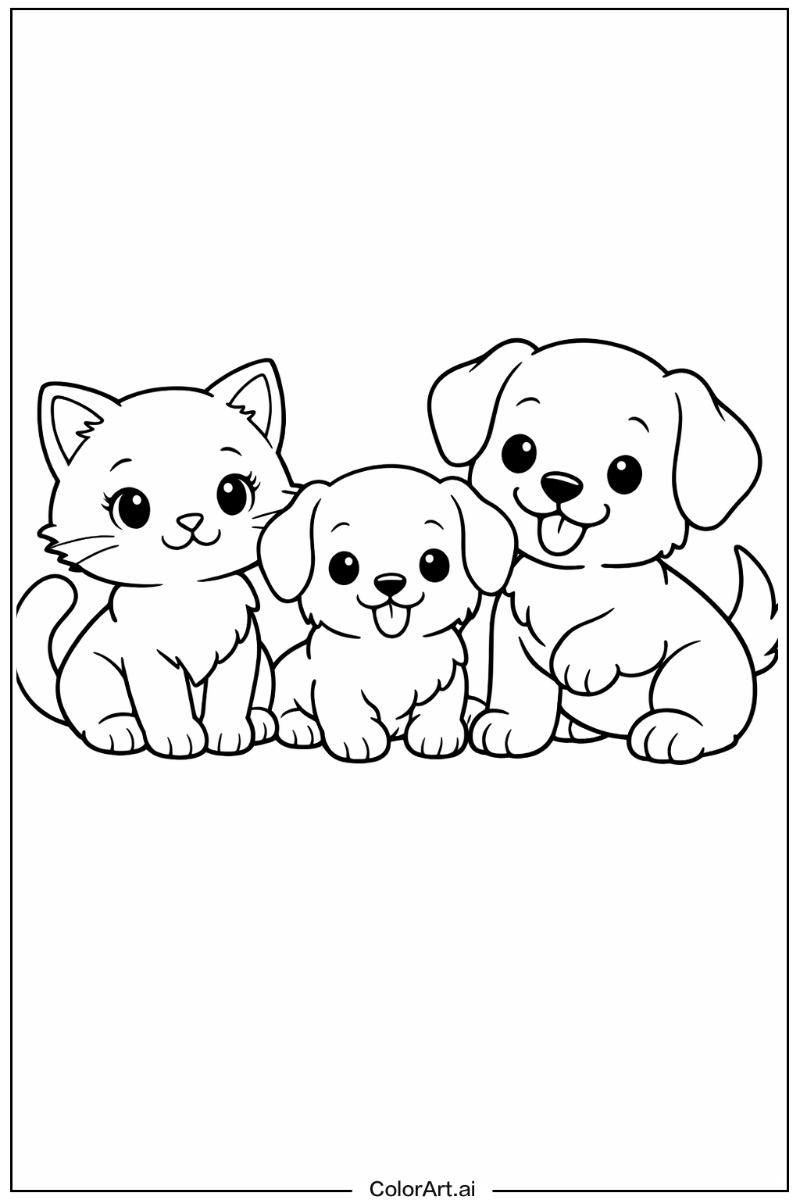 Kitty and puppy Puppy