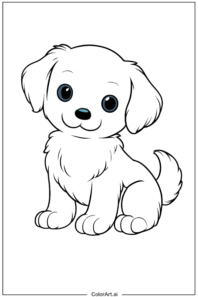 Realistic puppy Puppy