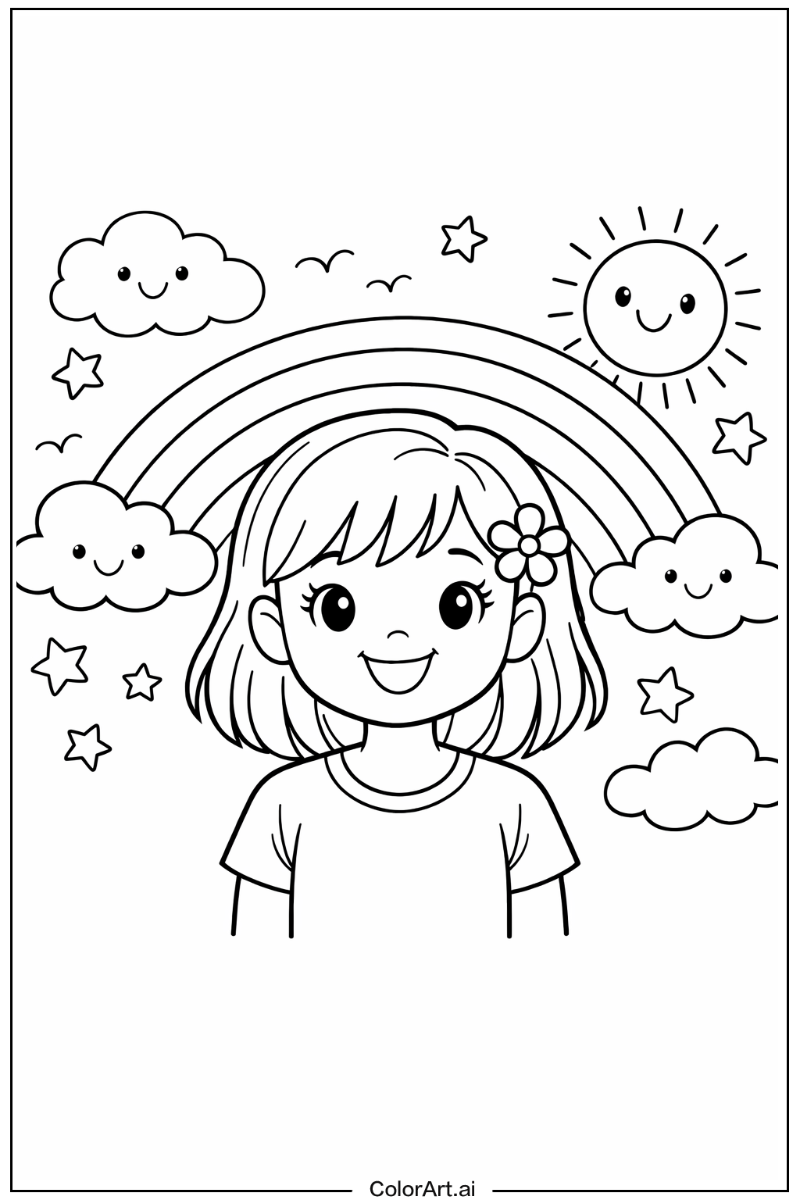 Happy Rainbow Portrait 2