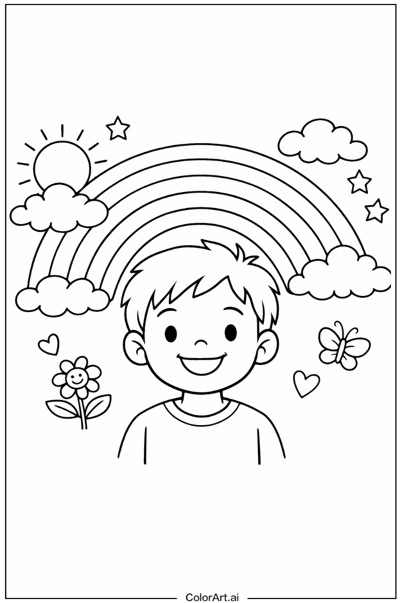 Happy Rainbow Portrait