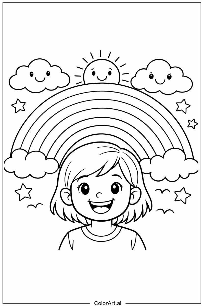 Happy Rainbow Portrait 3