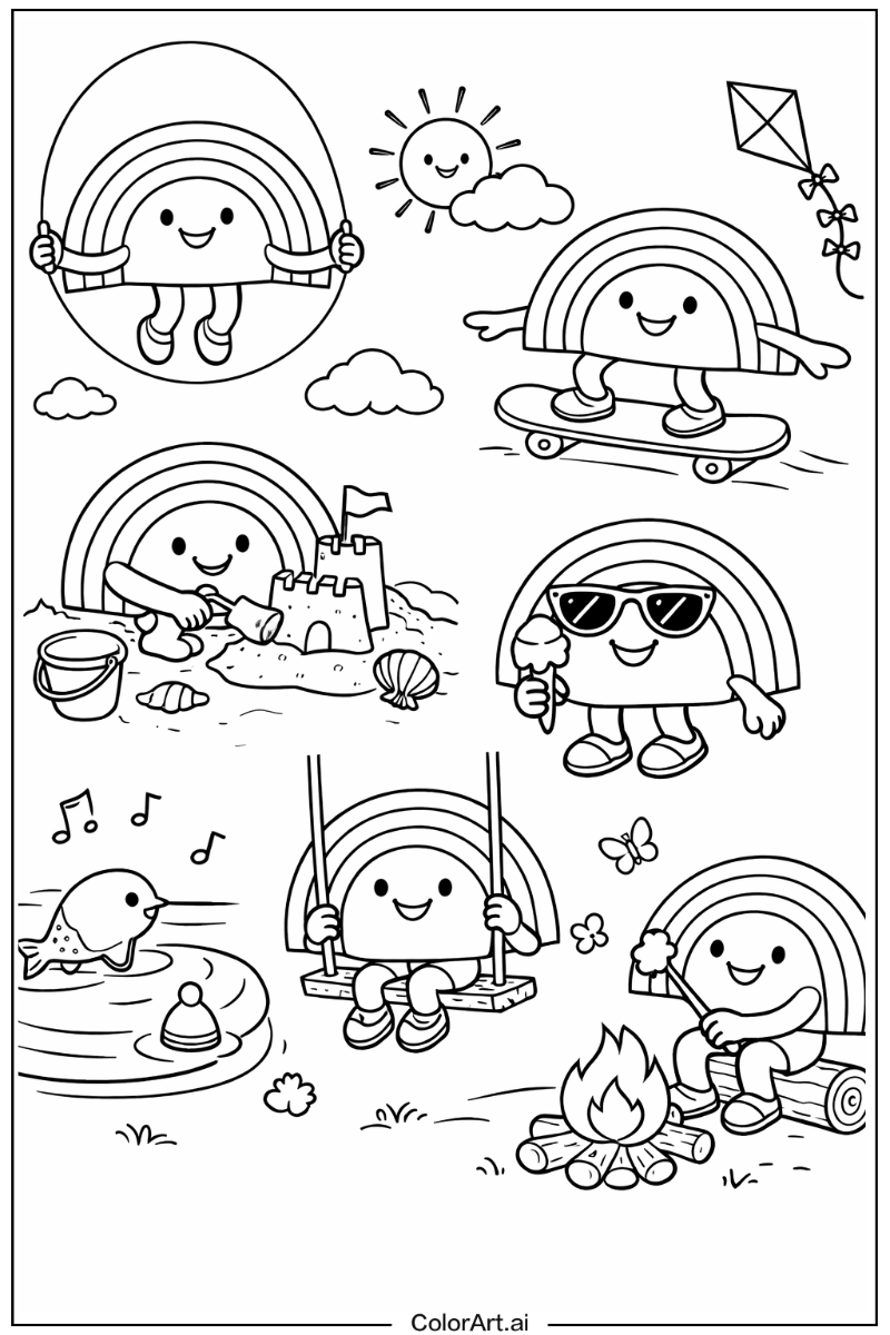 Rainbow Having Fun 3