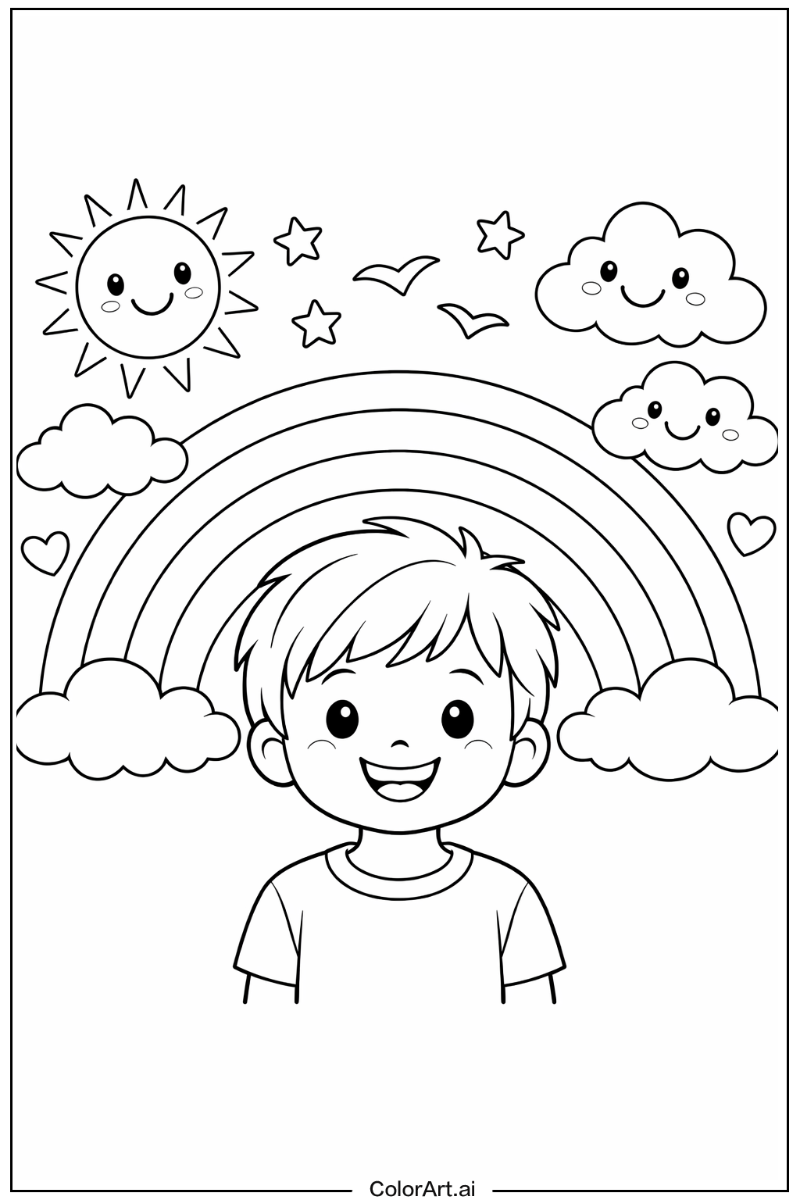 Happy Rainbow Portrait 4