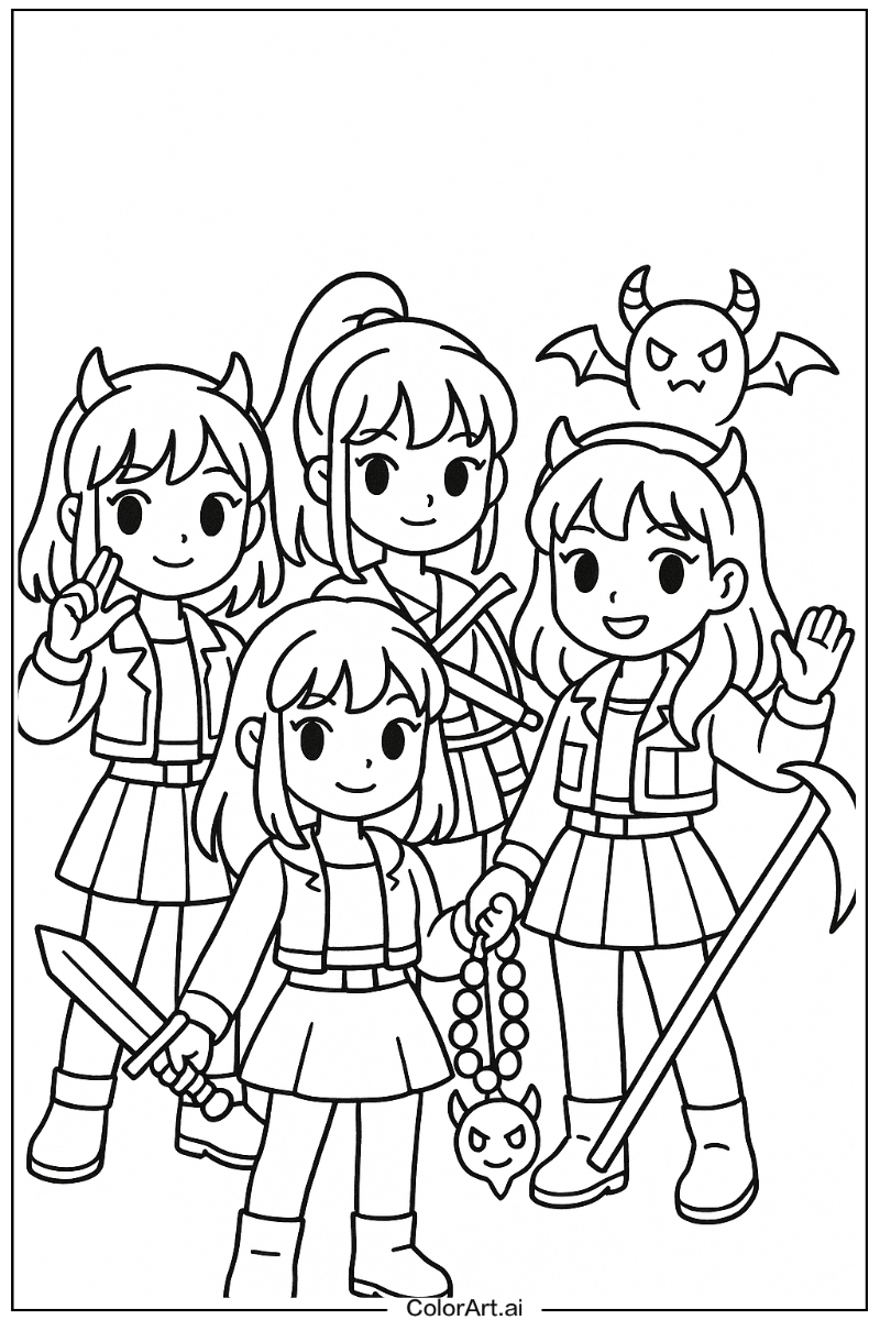 Rumi kpop demon hunters Cute Style