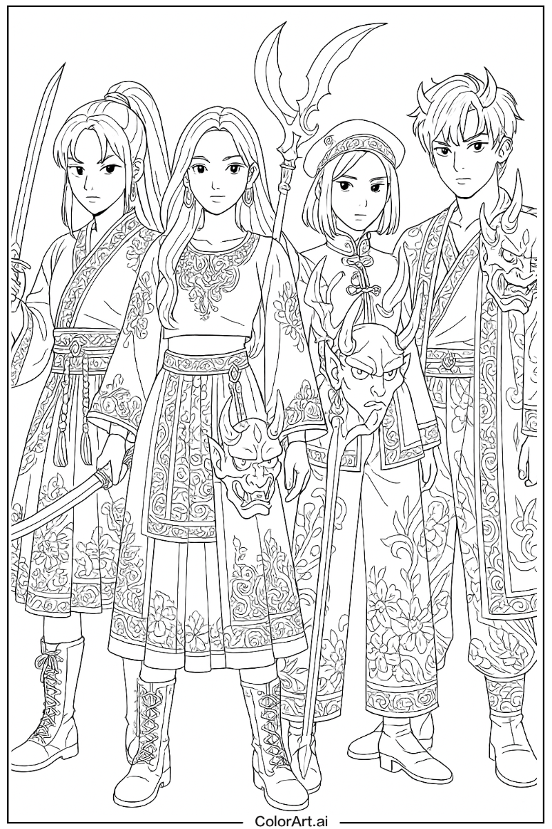 Rumi kpop demon hunters Detailed Art 3