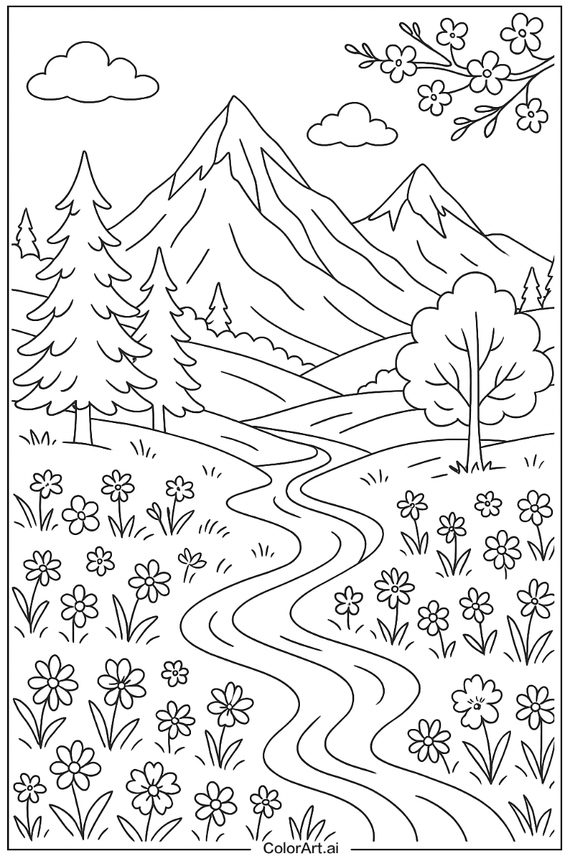 52 Free Spring Coloring Pages