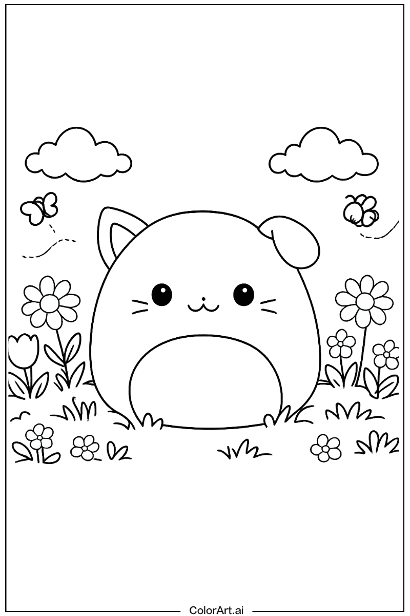 55 Free Squishmallow Coloring Pages