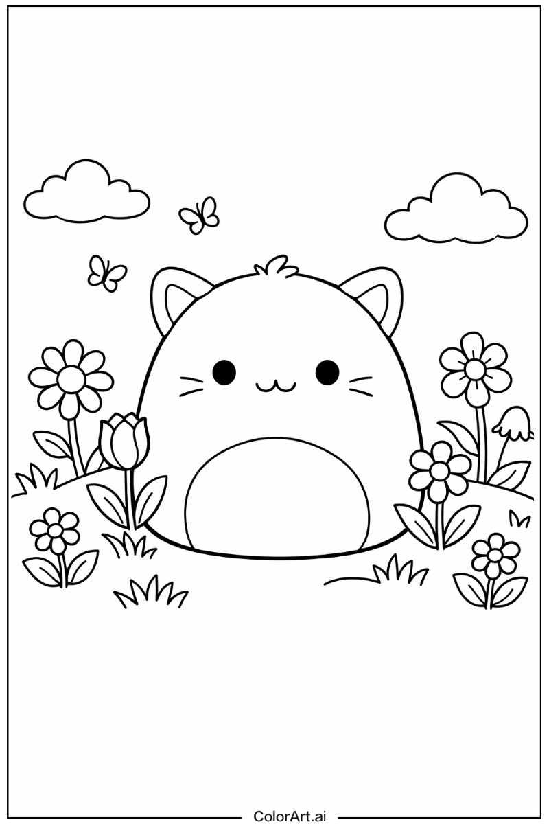 Squishmallow in a Garden 3