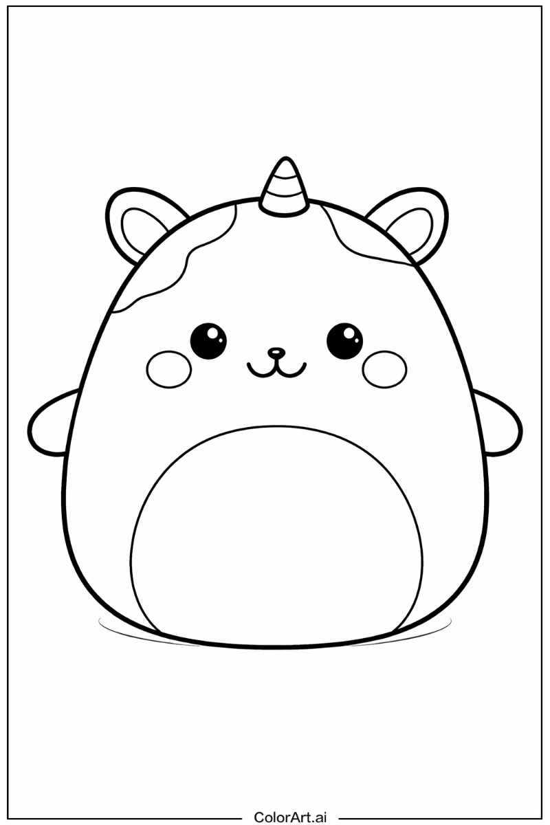 Happy Squishmallow Portrait