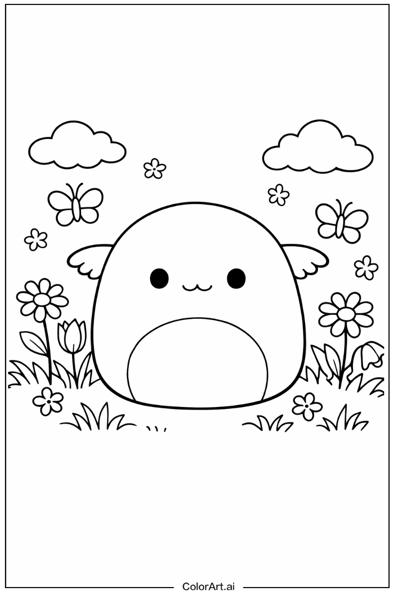 Squishmallow in a Garden 4