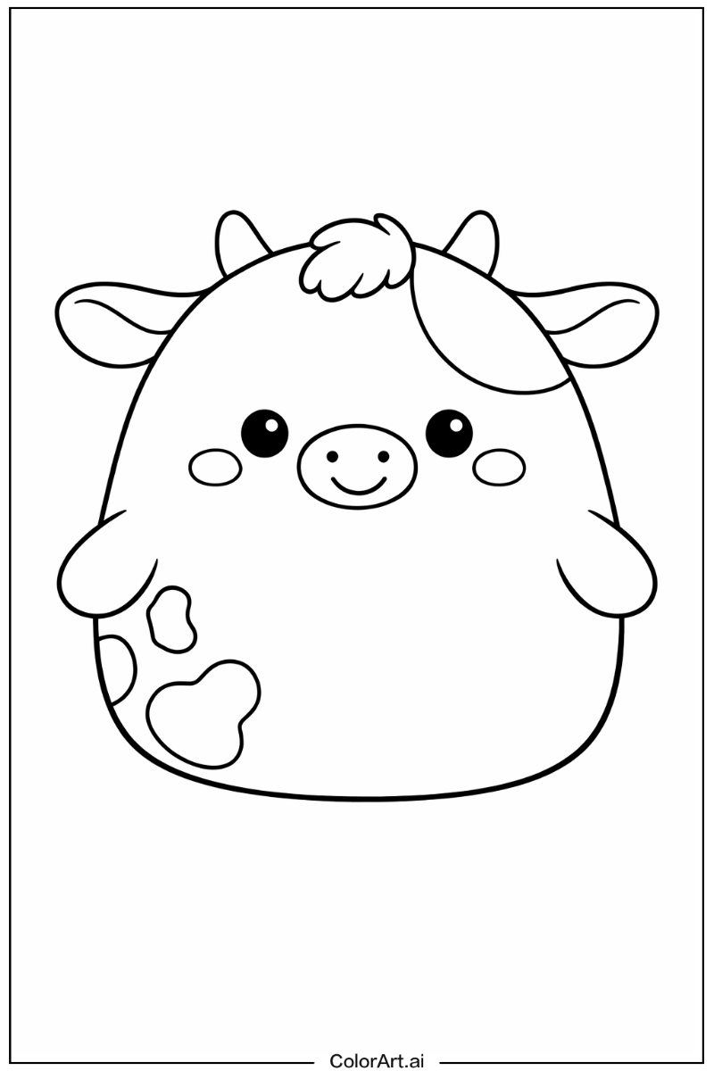 Happy Squishmallow Portrait 5