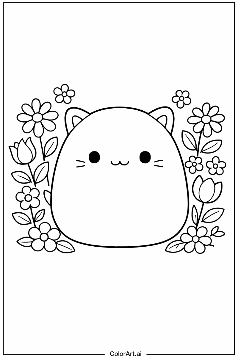 Squishmallow with Flowers 5