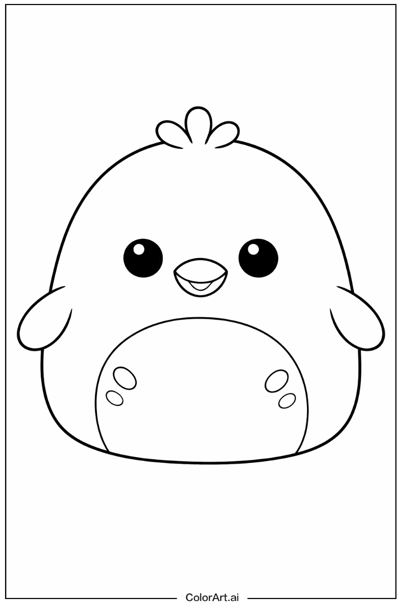 Happy Squishmallow Portrait 6