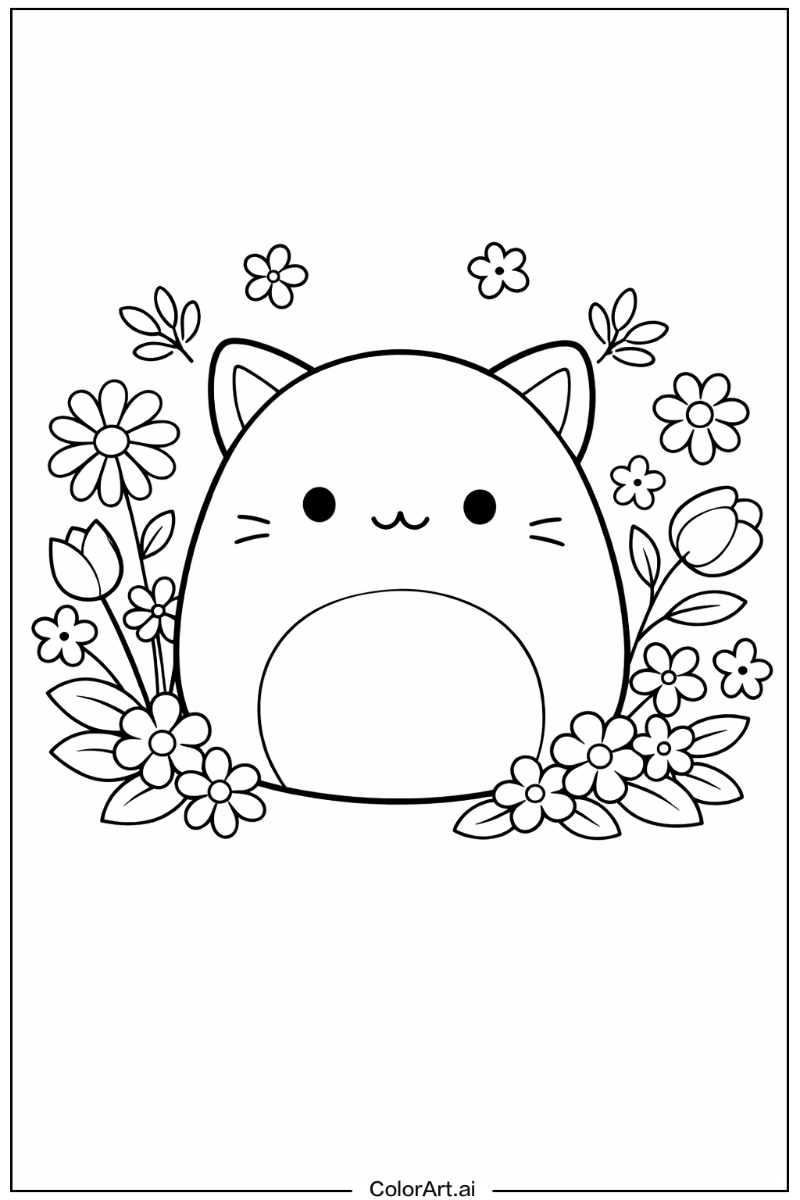 Squishmallow with Flowers 6