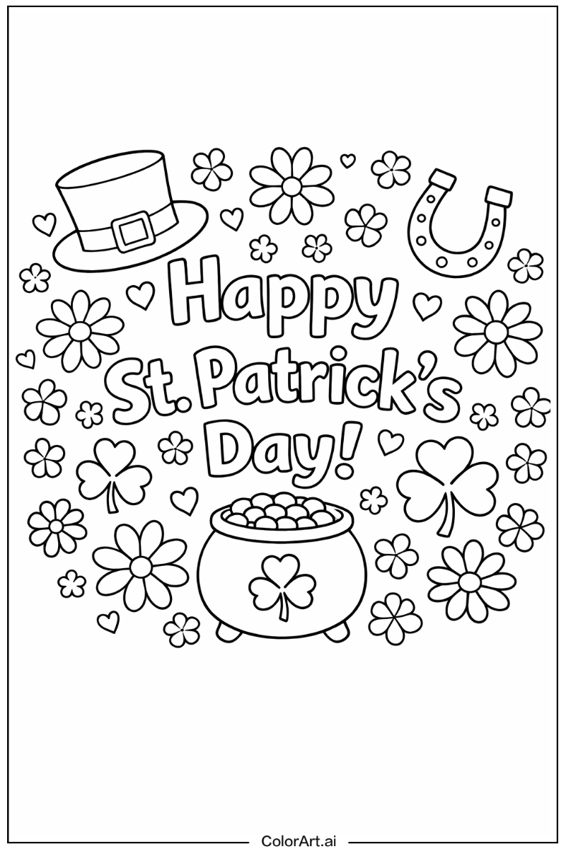 st patrick s day with Flowers 2