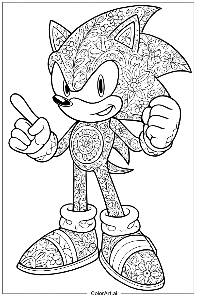 Super Sonic Detailed Art 2