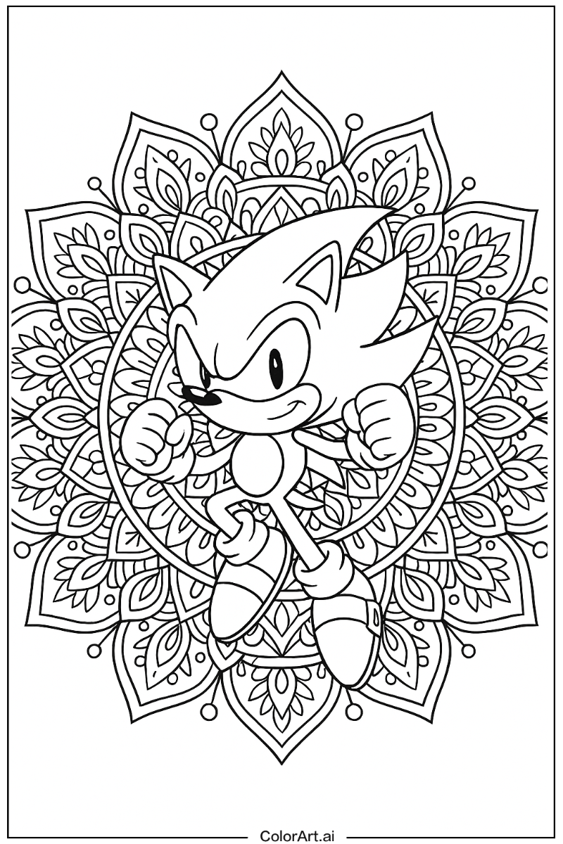 Super Sonic Mandala Style 2