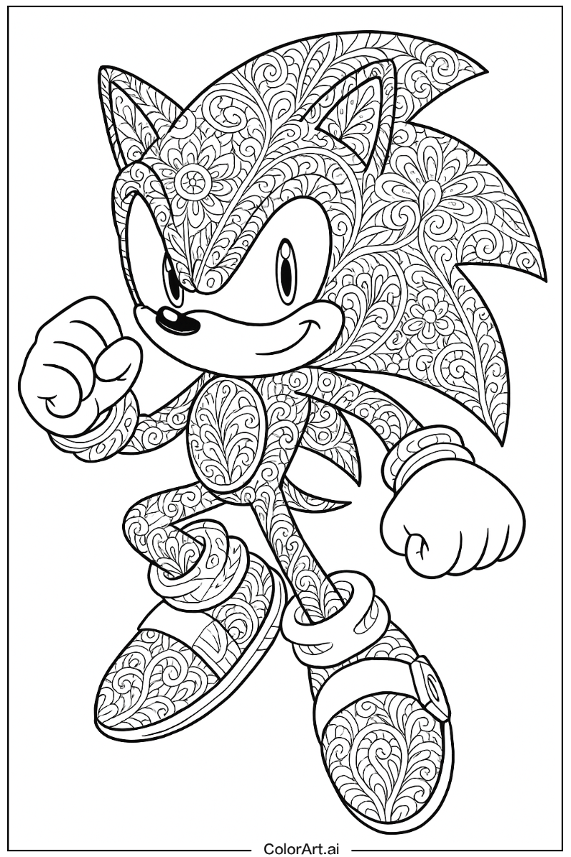 Super Sonic Detailed Art 3