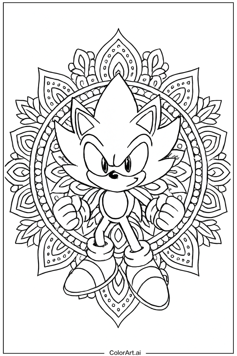 Super Sonic Mandala Style 3