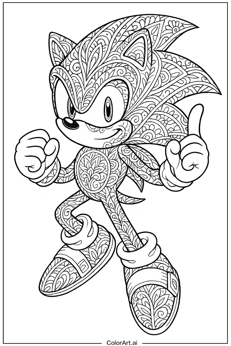 Super Sonic Detailed Art 4