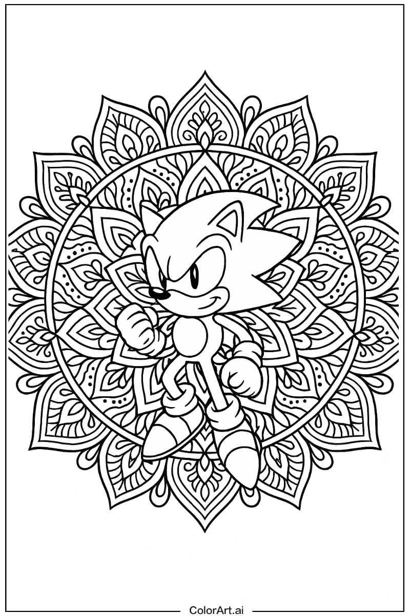 Super Sonic Mandala Style 4