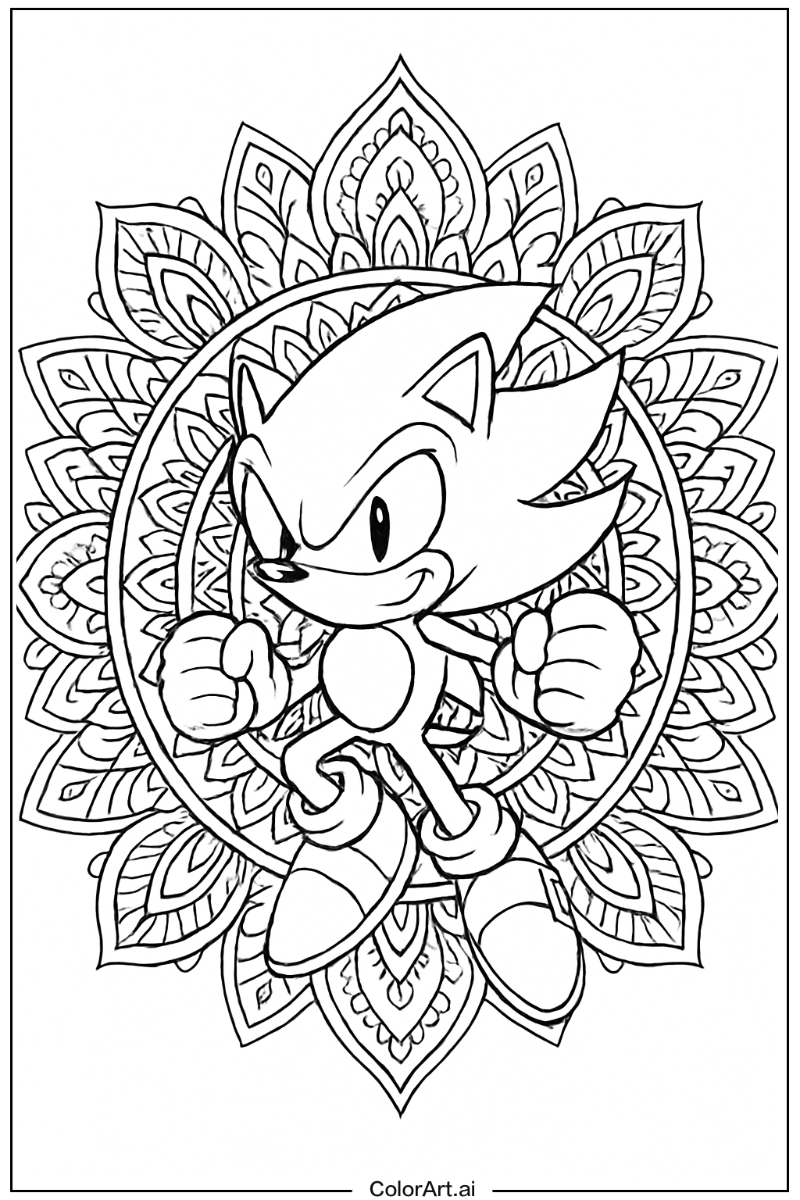Super Sonic Mandala Style